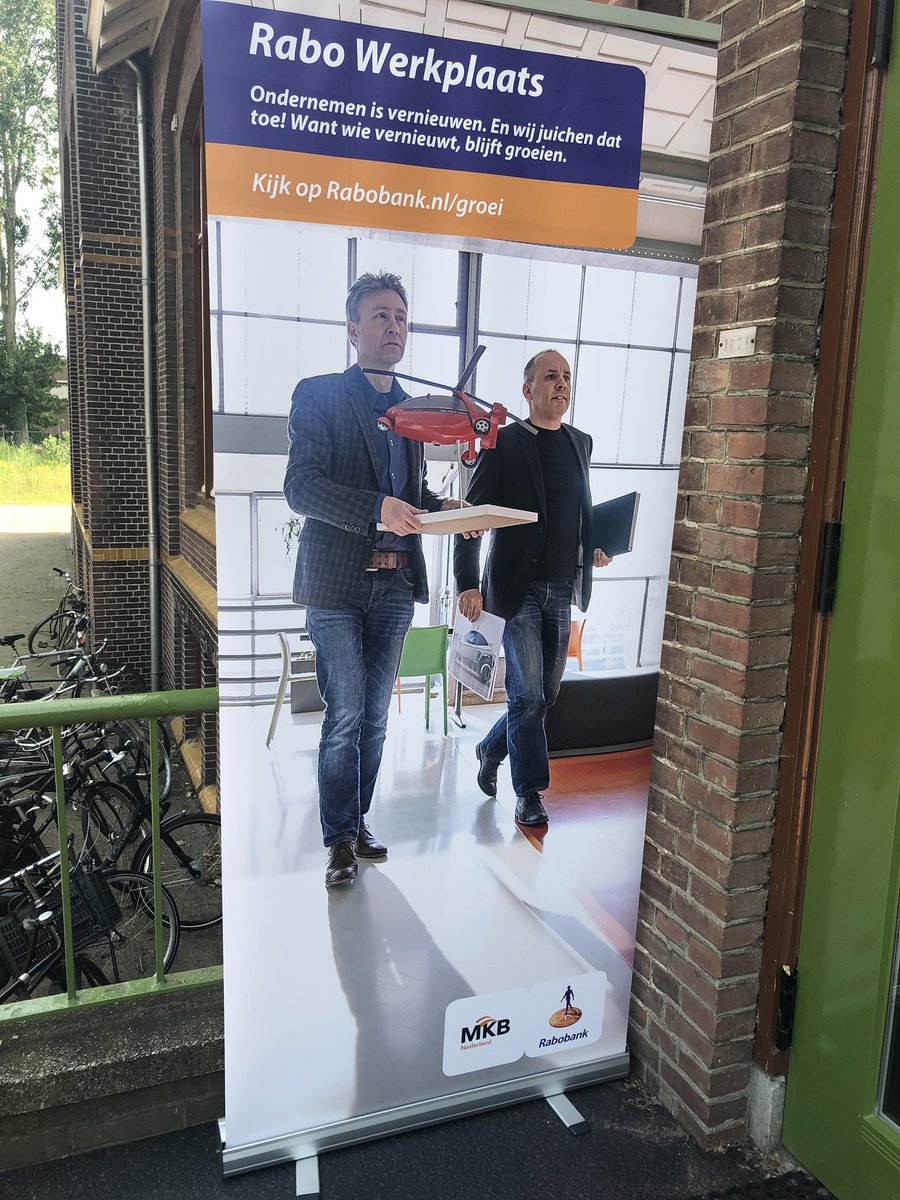 Op de warmste dag vh jaar organiseren wij de Rabo Werkplaats Innovatie. Voor ondernemers die willen innoveren! Uiteraard hebben wij airco geregeld! #ondernemerschap #deventer #innovatie