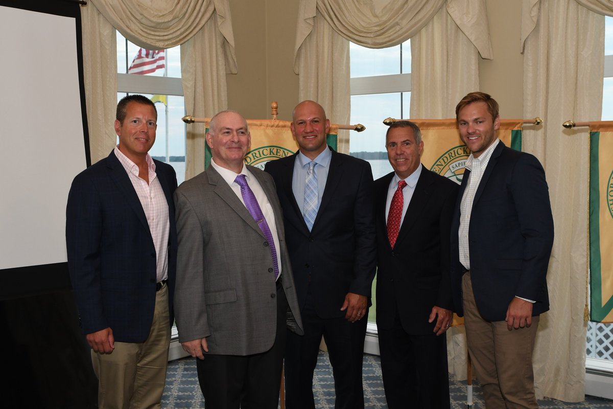 HendrickenHawks's tweet photo. Last evening, we proudly inducted 6 alumni into the Bishop Hendricken Athletic Hall of Fame as the Class of 2019!
Christopher B. Holt '90
Stephen M. Cirella '74
Neil G. Koenig '96
Darren R. Rojas '79
Colin Briggs '07
Clifton O. Lawrence '96 (not pictured)
#HawkAlumni #FlyBH https://t.co/YAi4IKA6V2