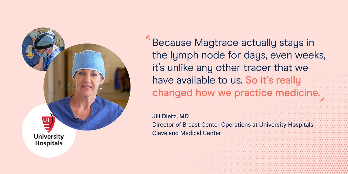 Magtrace® (@magtrace) on Twitter photo Why adopt #Magtrace as your new non-radioactive tracer for SLNB?
Here's an article from <a href="/UHhospitals/">University Hospitals</a> and <a href="/DrJDietz/">JillDietz</a> who explain how our technologies have enabled better, more personalized care for women with breast cancer.
📰 uhhospitals.org/for-clinicians…
#breastcancer #bcsm #bccww Why adopt #Magtrace as your new non-radioactive tracer for SLNB?
Here's an article from <a href="/UHhospitals/">University Hospitals</a> and <a href="/DrJDietz/">JillDietz</a> who explain how our technologies have enabled better, more personalized care for women with breast cancer.
📰 uhhospitals.org/for-clinicians…
#breastcancer #bcsm #bccww