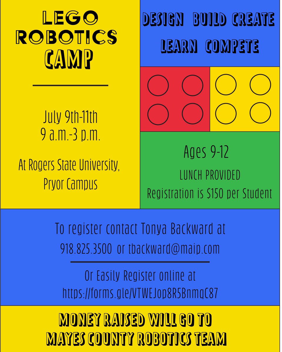 There is still time to register for the LEGO Robotics Camp this July 9-11! Don’t miss out on this incredible opportunity to learn and also have a blast! #stem #summer #LEGO