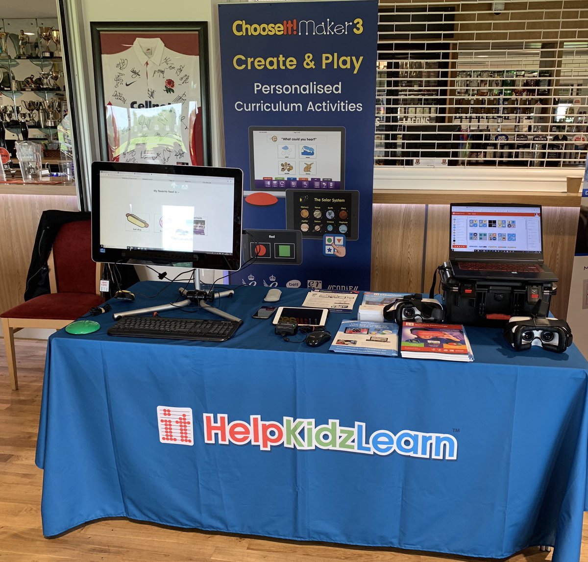 RoyBird6's tweet photo. @InclusiveTechUK have attended the #TechForGood event at #WymondhamBarnardFields today which was organised by @carriesant from @FitzRoyUk we entered Viktor the Inclusive ClassVR headset into their #BlingThatThing competition https://t.co/tP2LxtFXDA