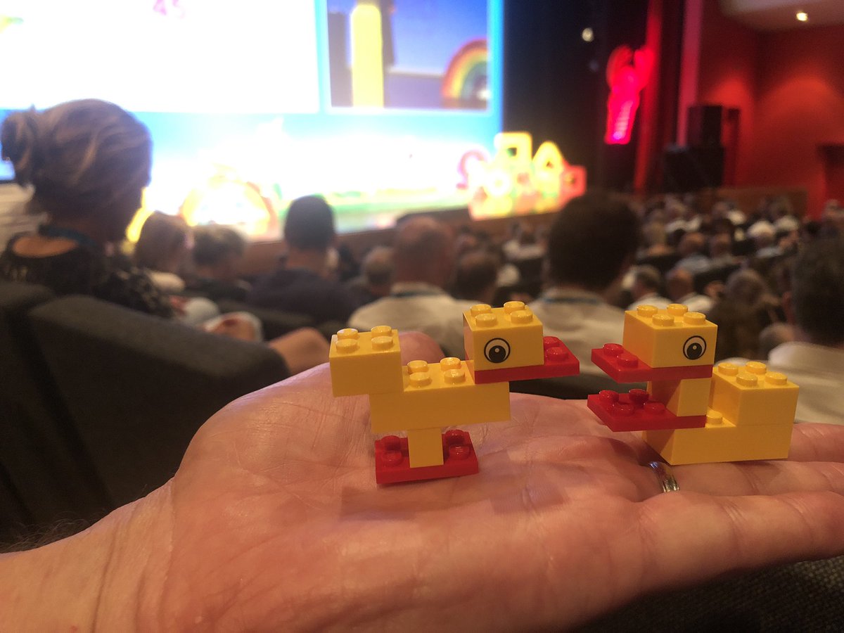 TomvandeVen's tweet photo. #vint2019 #lego 24 skills used in the Lego challenge with all seminar attendants to build a duck! How different they are. https://t.co/eZDmLfHpVi