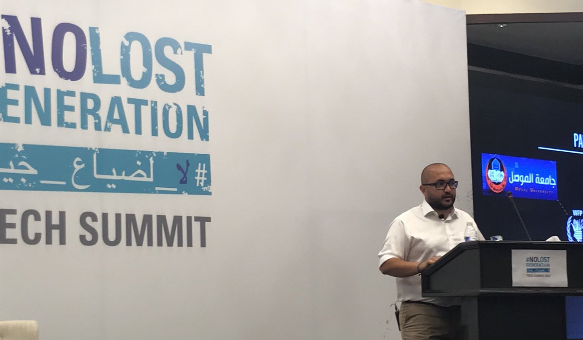 NetHope_org's tweet photo. #NLGTechSummit2019 Solution EMPACT by @AUB_Lebanon and @WFP shows collaboration at it’s best, bringing real solutions for youth to scale across #MENA https://t.co/Fg3K9q4Vq6 https://t.co/vv1guEiBKc