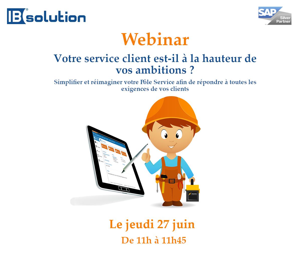 IBsolutionFr's tweet image. [Webinar] Apprenez comment augmenter de la productivité de vos équipes terrain grâce aux solutions  #SAPservicecloud ! Enregistrez-vous pour le webinar IBsolution dédié au Field Service Management le 27 juin : bit.ly/2WZiabw
#Constructionsoftware #fieldservicemanagement