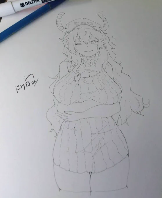 Two dragons in Virgin killer.
Tohru n Lucoa
#art #illustration #artwork #drawing #animedrawing #traditionalart #AnimeGirl #FANART #animeartist #otaku #animelove #lineart #thicc
#dragons #followme #artist #artistsoninstagram #sketch #artoftheday #artsy #DragonMaid
 #tohru #lucoa 