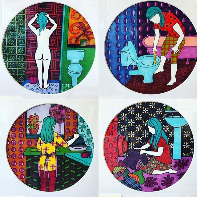 LeighGalleryUK's tweet photo. These quirky little domestic scenes in Promarker pen by
@stephaniewilkinsonart
are creating interesting conversations at @leighgalleryuk. .
.
. . #Arthouse19 #haveashower #cleanthebathroom #washup #putthewashingon #originalartworks #stephaniewilkinson… https://t.co/lNElP1JWK6 https://t.co/85qotMv9Ba