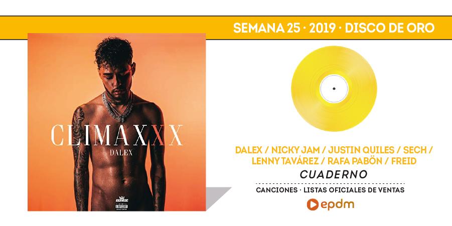 portaldemusica's tweet photo. CERTIFICADO
#DiscoDeOro 📀 para #Cuaderno de @DalexMusic con @NickyJamPR @JQuiles @MusicSech @LennyTavarezTM @RafaPabonMusic y #Freid que sube al 🔝1⃣8⃣ #TopCanciones oficial de España 🇪🇸 https://t.co/lAL7hZCUO3 https://t.co/QykifEwqAu
