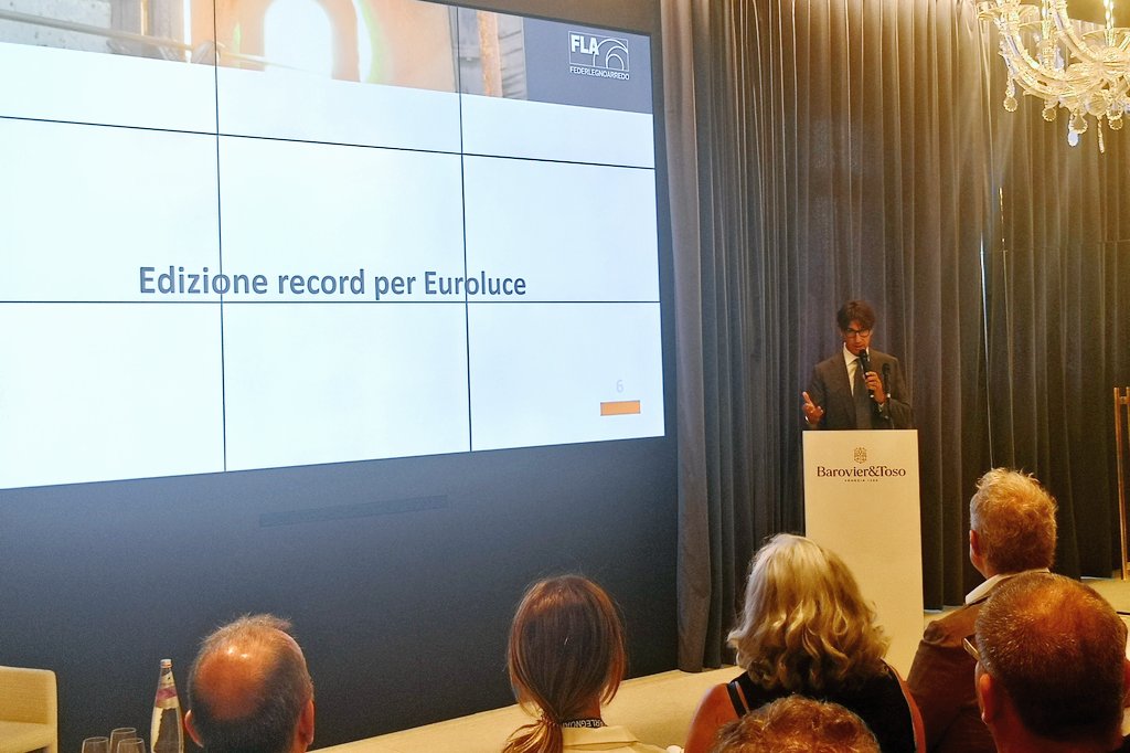 Federlegno's tweet photo. #Bordone "#Euroluce 2019 edizione record con 449 espositori di cui 49,5% esteri su circa 40.000 metri quadrati espositivi ha portato in scena un’illuminazione integrata e intelligente. Le parole chiave: sperimentazione, sostenibilità, ricerca estetica" #Assoluce https://t.co/Xa6uwN2p3S