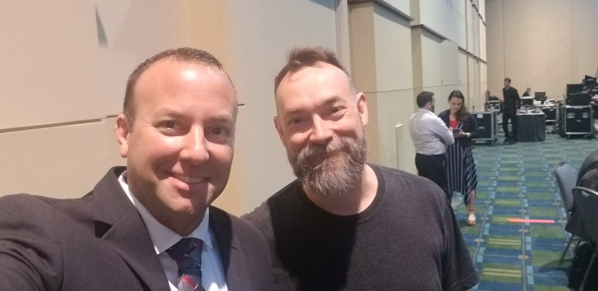 KyleHamstra's tweet photo. Sneak peek backstage for #ISTEBytes. I'm super excited to share "#Hashtag180: Hashtag Your Learning" ahead of my 1:00pm poster at Table 25. See you there! Oh, and Happy Birthday, @ericcurts! #iste19 https://t.co/OpBPJOGW2p