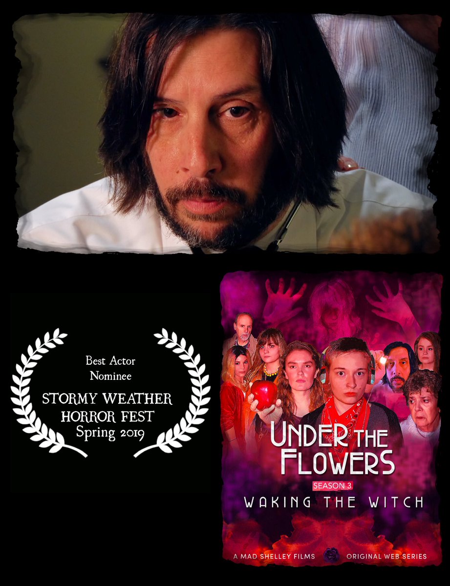 CONGRATS to ‘Under the Flowers’ cast member, Tony Romeo ('Dr. Michaels') for his Best Actor Nomination from Stormy Weather Horror Fest!!  <a href="/WeekendPhiller/">WeekendPhiller</a> <a href="/StormyWeatherHF/">StormyWeather Fest</a> #supernatural #webseries #horror #undertheflowers #supportindefilm