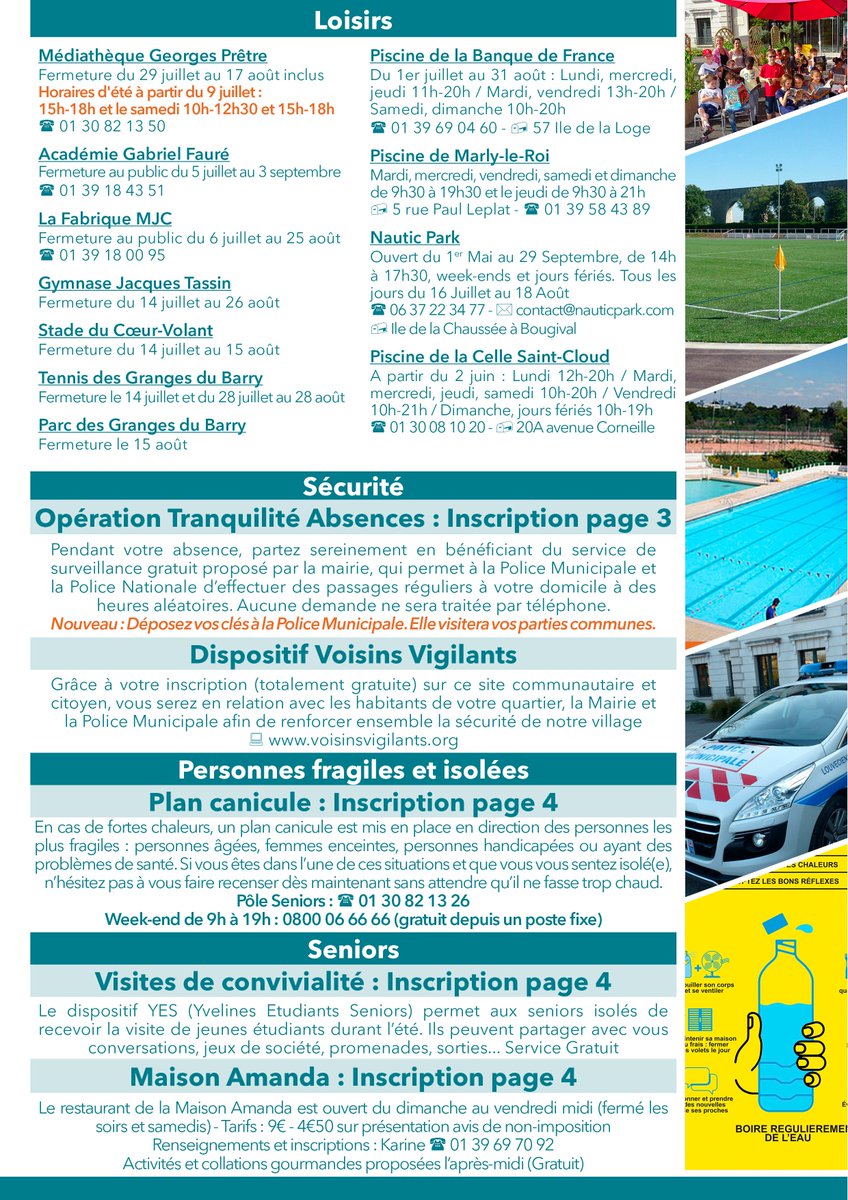 MonLouveciennes's tweet photo. Si jamais la feuille orange ne suffit pas pour vous distraire, on vous rajoute un supplément feuille été avec les fermetures / ouvertures de vos commerces et professionnels de santé, ainsi que les structures sportives
Re bonne lecture

https://t.co/nM9YEcpwLJ https://t.co/L91ybsUXhf