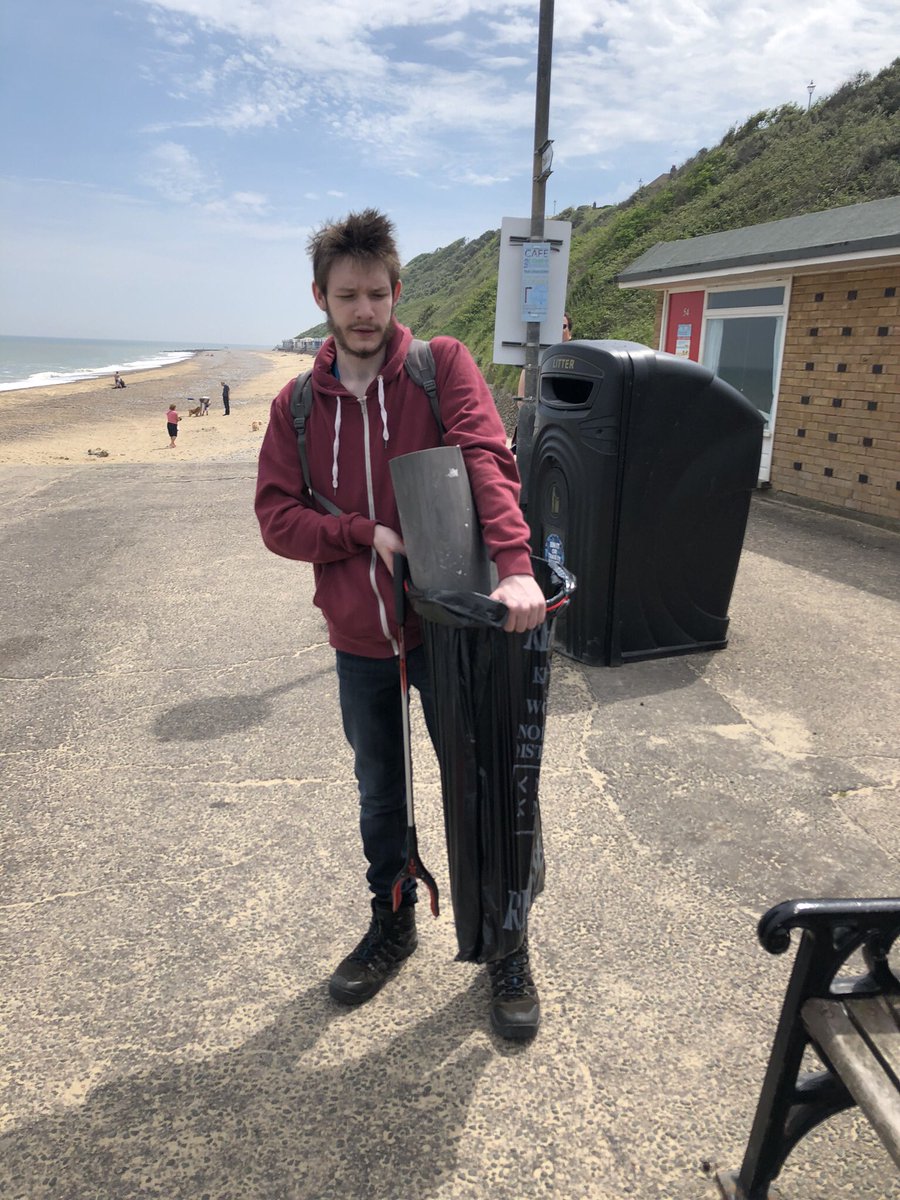 Aspire 16+ students from <a href="/norwichcollege/">City College Norwich</a> concluded their #environmentalawareness project yesterday, undertaking a final beach clean in Cromer. #notoplastic #surfersagainstsewage #plasticpollution #plasticfree #collaborative #skillsforlife