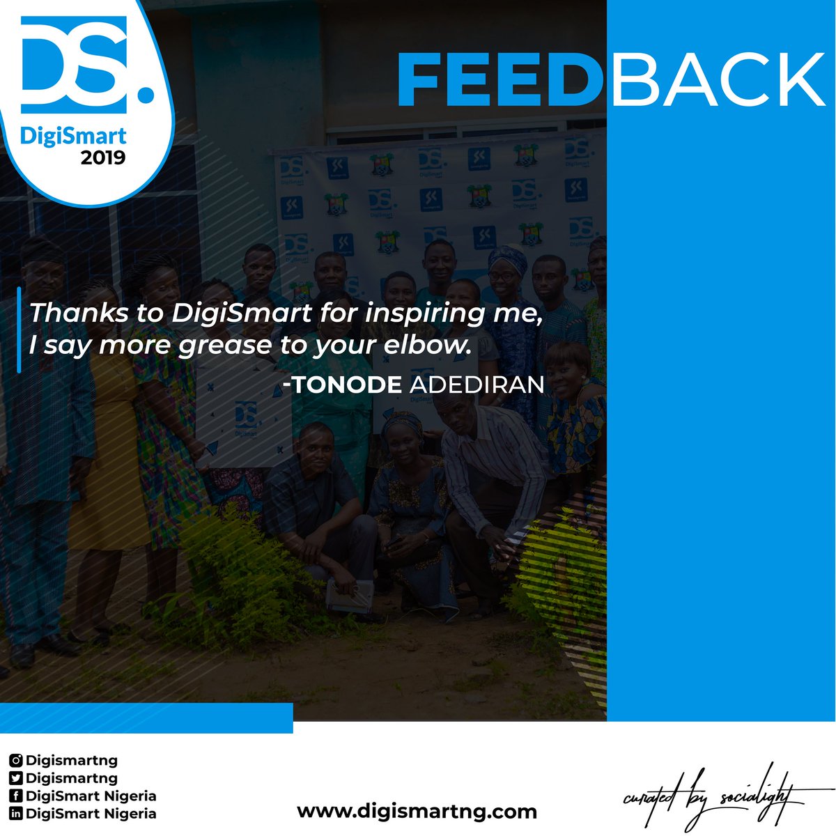 DigismartAfrica's tweet photo. DigiSmart will continually be out there to educate professionals on the digital space.
Watch this space
#DigiSmartNigeria
#DigiSmartLagos
#IAmDigiSmart
#Socialightng https://t.co/BAmBh6Gq89