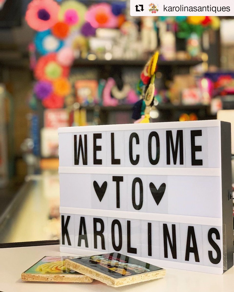 RubyzaarSA's tweet photo. @karolinasantiqs plays host to our #PuroSAcoasters and many other #Local makers. They are open till 6pm so stop in and say "HI"! 👋🏽 *closed Thursday &amp; Sunday*

#Handmade #ShopSmall #ShopLocal #SanAntonio #Texas #SATX #LocalSupportingLocal #BeaconHill #Familia #SupportLocal https://t.co/B3AocrxbEH