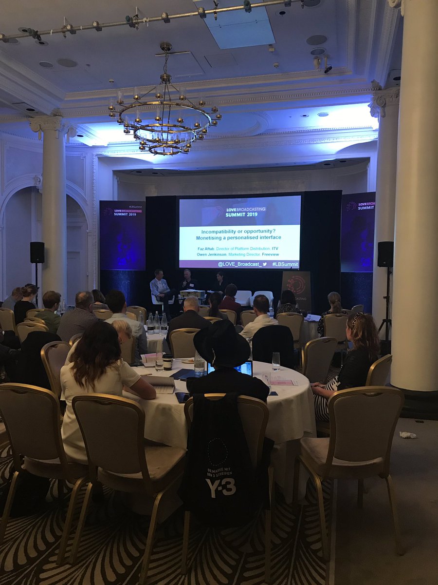 Thought provoking fireside chat with Faz Aftab from <a href="/ITV/">ITV</a> &amp; Owen Jenkinson from <a href="/FreeviewTV/">Freeview</a> talking about monetising a personalised interface #imcompatibility or #opportunity #LBSummit