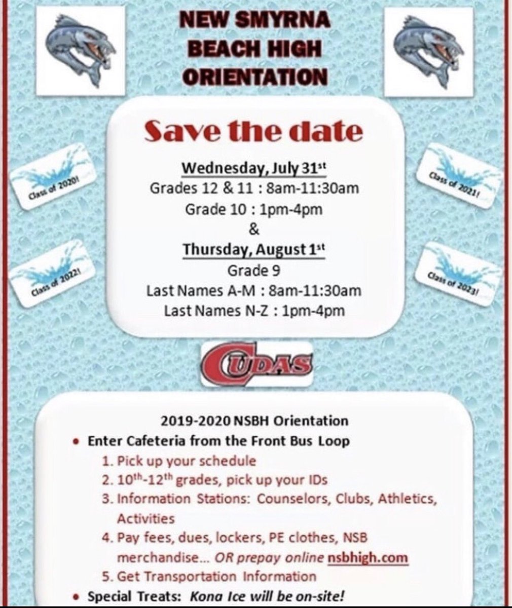 cudasga's tweet photo. Orientations is coming up cudas! #CudaNation #markcalendars https://t.co/rGaKmMbzOo