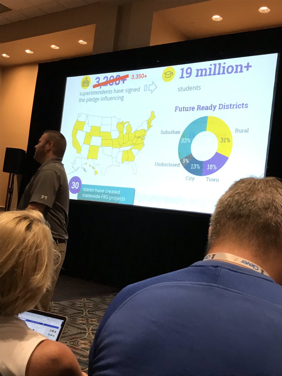 MattPrincipal's tweet photo. As educators it’s our job to prepare our students for the future. #FutureReadySchools #ISTE19 https://t.co/f0V0OfWpKn