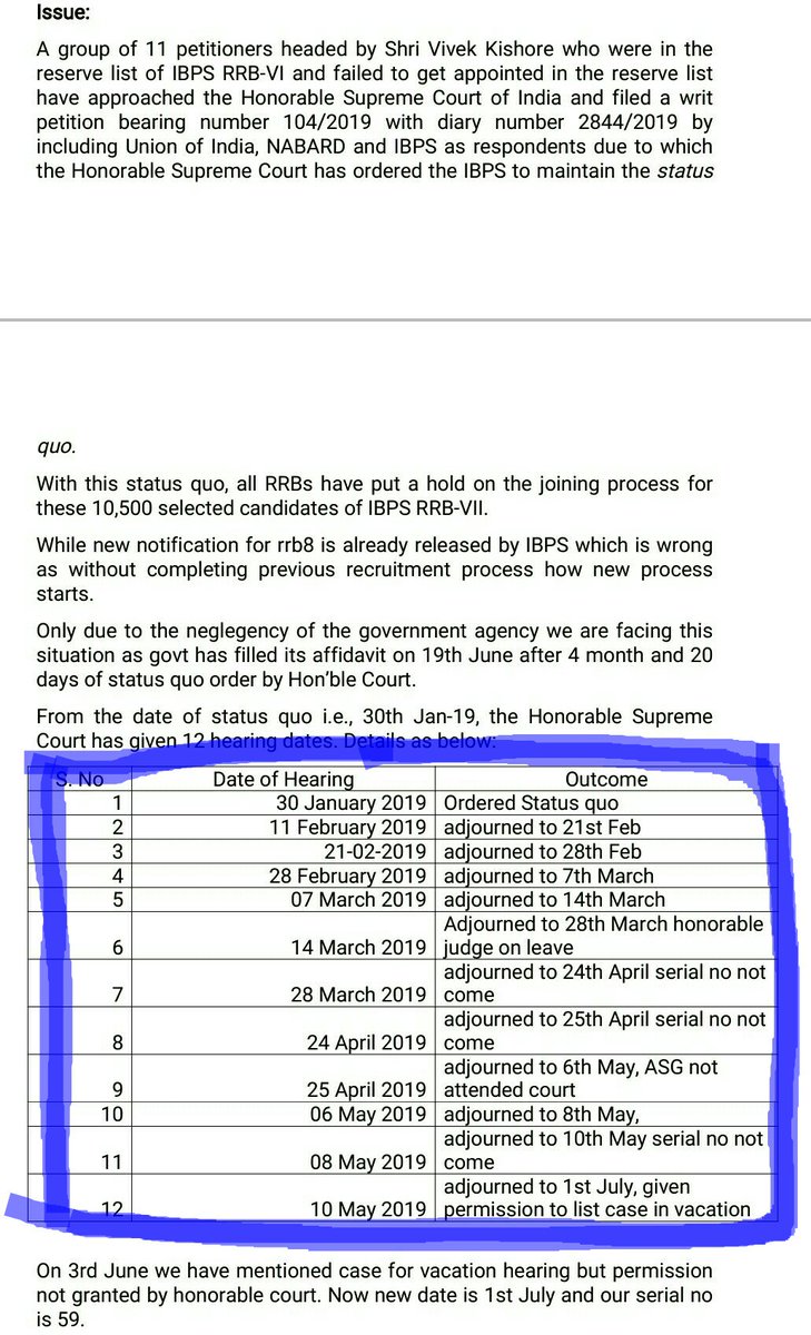Hari_Ghunawat's tweet photo. #resumerrb7
#resumeRRBVII
@FinMinIndia
@narendramodi
@NABARDOnline
@LogicalIndians
न्यायपालिका और सरकार की अनदेखी का खामियाज़ा RRB7 के अभ्यर्थी भुगत रहे हैं, हम न्यायपालिका से उम्मीद करेंगे की इस केस की सुनवाई जल्द से जल्द करके,योग्य अभियर्थियों की बहाली के निर्देश दिया जाये। https://t.co/RvqK3cBC4X