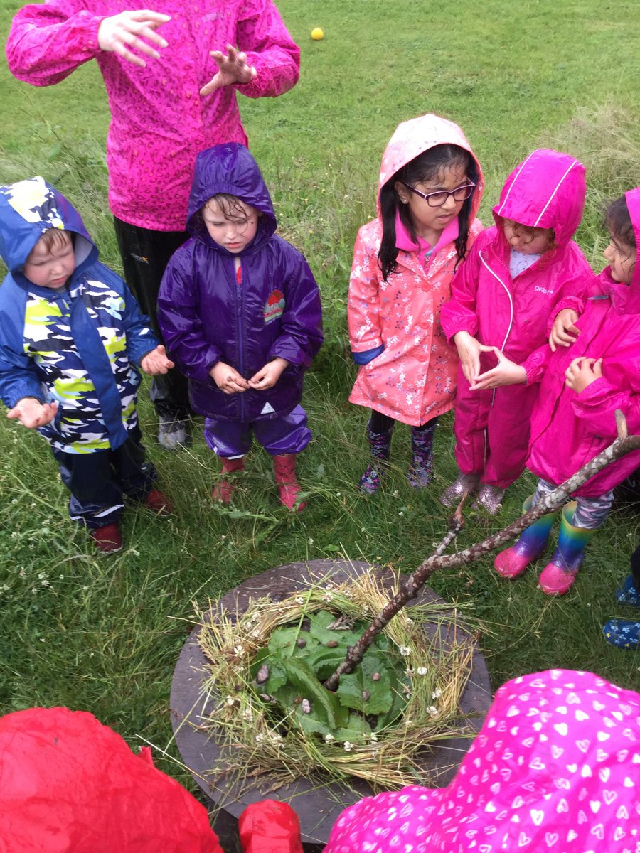 ForestScientia's tweet photo. It rained a lot today but it didn’t stop us having fun at Forest School. We made nests with the reception children in Plato class.
#forestschool @ScientiaAcadem1  #playingintherain https://t.co/Dmf2BQ7r8C