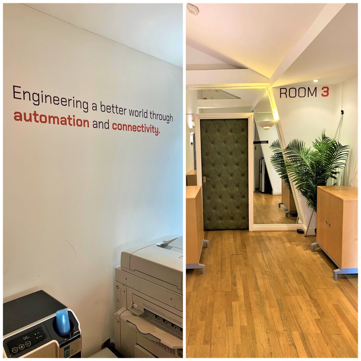 Thank you <a href="/WallbossUK/">Wallboss</a> for the amazing, professionally printed wall decals for our office 😃 #Wallboss #Firstco #wall #decals