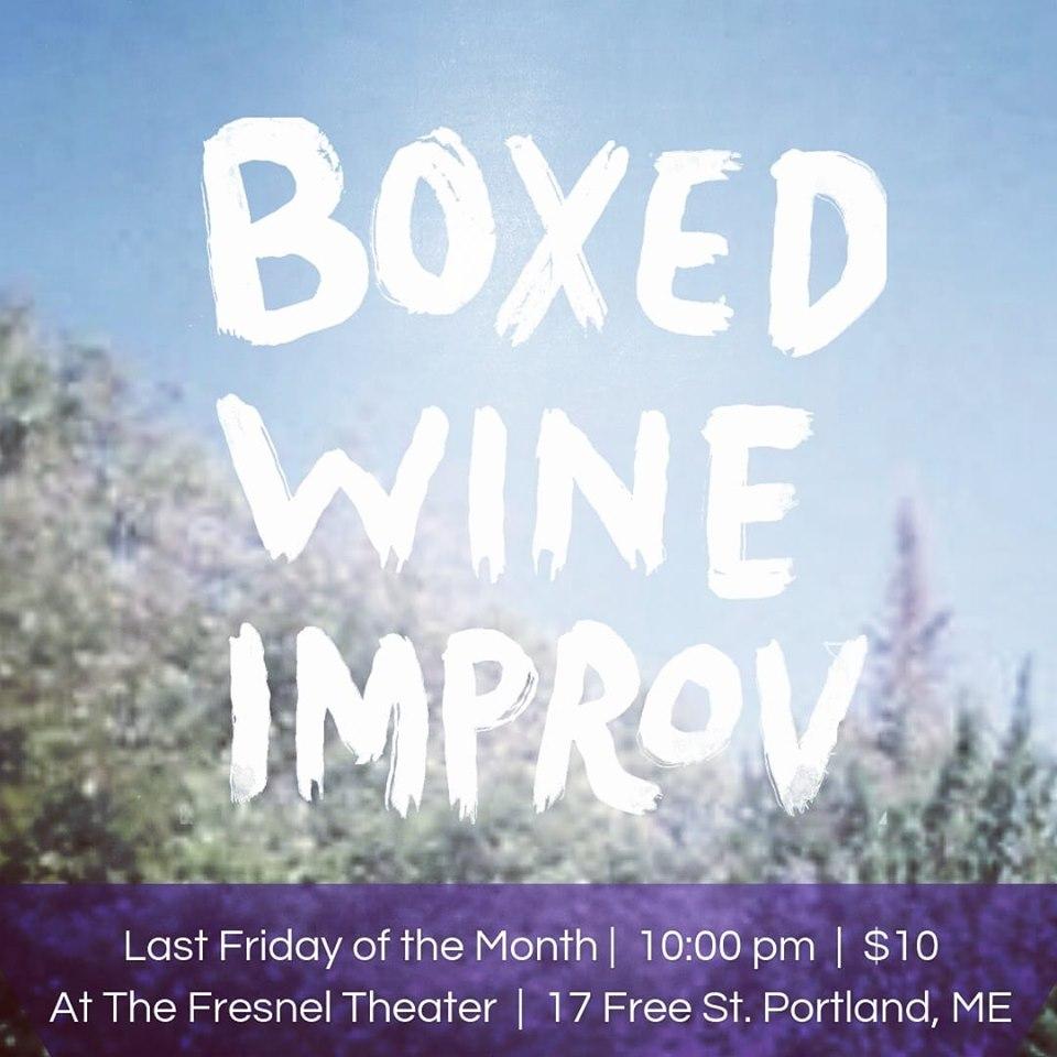 This Friday Night! Our house improv troupe, Boxed Wine is staying up past their bedtime! We perform the last Friday of every month at 10 PM at The @FresnelTheater in the heart of Downtown Portland! 

Tickets available now!
thefresneltheater.thundertix.com/events/151509