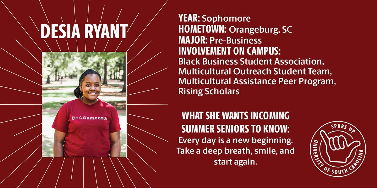 summerseniors's tweet photo. We're so excited to have Desia Ryant (@ohdasde), another new counselor and @MooreSchool student. ✨ #SS2K19 https://t.co/uUxdl5ZApW