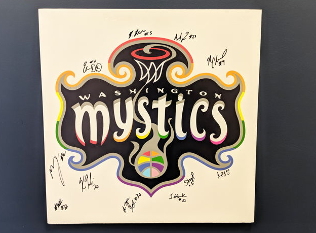 Mystics signed poster