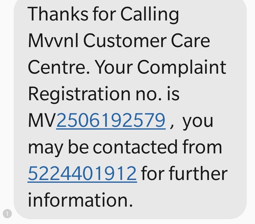 CodeName_Rogue's tweet photo. @ptshrikant Hi sir, electricity failure at my house due to fault in power line since morning. Raised complaint on phone number of Madhyanchal Vidyut Vitran and at office. No action from officials yet, more than 8 hours havd passed. Attached is complaint number. @UPGovt @BJP4UP https://t.co/NvF9ZeZxRR