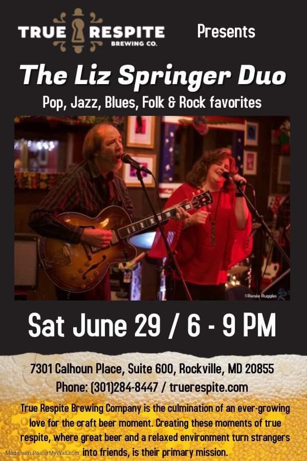 LizSpringer_66's tweet photo. Come on out to True Respite Saturday 6/29 for an early show (6-9PM). Julia’s Gourmet Food Truck will be on site 🍻 https://t.co/dPij0ng73y