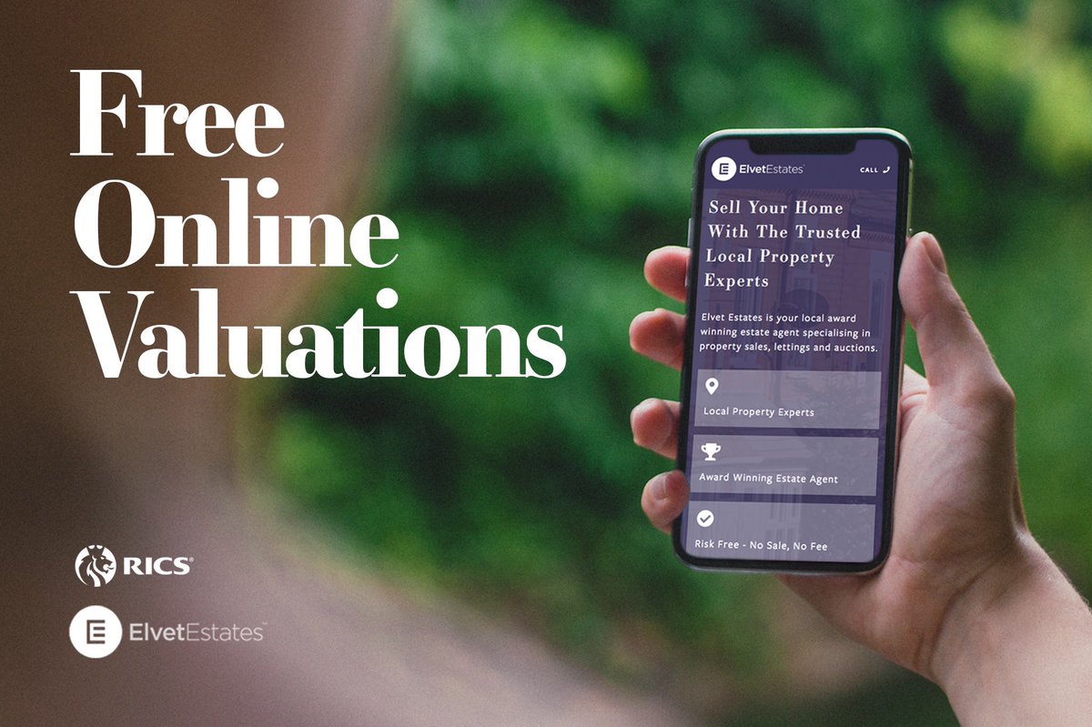 ElvetEstates's tweet photo. Our FREE online valuations are simple, easy, and can be done in less than 5 minutes, even from your phone!

https://t.co/pelTHaeGVd https://t.co/91wuT04KF1