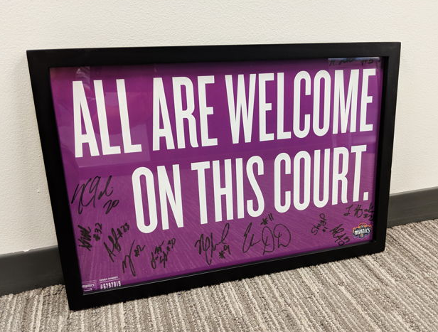 "All are welcome on this court"