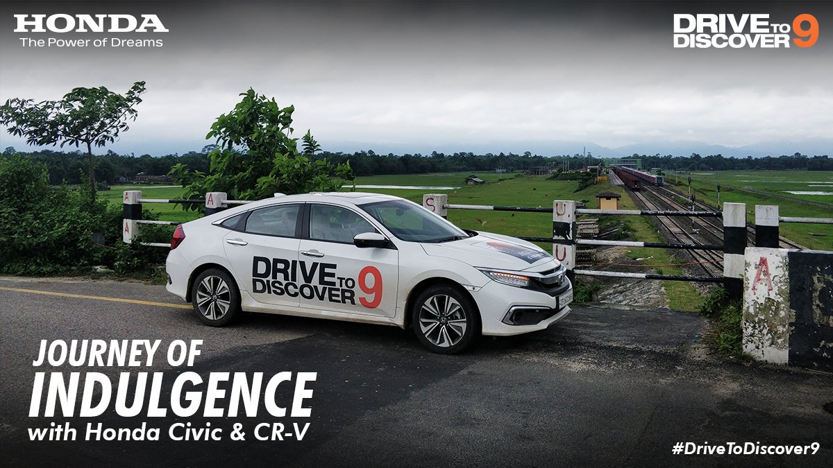 HondaCarIndia's tweet photo. Day4 of #DriveToDiscover9 concluded today with a visit to the North East Honda Dealership in Tezpur. It is Honda's first dealership with new corporate identity. It has been designed keeping in mind the needs and requirement of modern day customer. #JourneyOfIndulgence #Civic #CRV https://t.co/NobT8OA7Rr