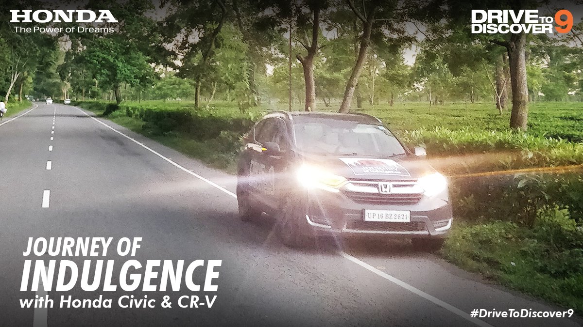 HondaCarIndia's tweet photo. Day4 of #DriveToDiscover9 concluded today with a visit to the North East Honda Dealership in Tezpur. It is Honda's first dealership with new corporate identity. It has been designed keeping in mind the needs and requirement of modern day customer. #JourneyOfIndulgence #Civic #CRV https://t.co/XbrzqkJr3g