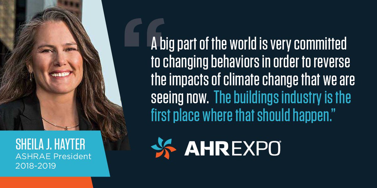 ahrexpo's tweet photo. 3/4 of the total electricity we generate is consumed by the building sector – a big piece of that is from #HVAC systems. The #HVACR community has the potential to positively make an impact on the planet with environmentally-conscious changes. What behavior changes are you making? https://t.co/yaoSoXisl9