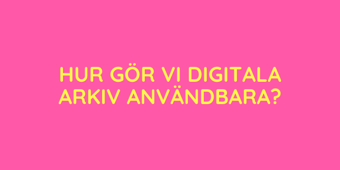Digiforskarna's tweet photo. Vad krävs för att digitala arkiv ska bli användbara? Ny avhandling utreder frågor om värdering av information. Det gäller både aktuell och historisk information. Varsågod, Elisabeth Kletts forskning: https://t.co/Hrx5uCxdLd⁰ #arkiv #arkivforskning #appraisal #värdering #gallring https://t.co/jhEg2V44xA