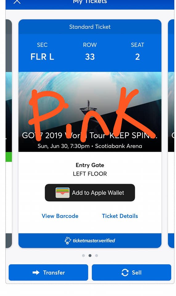 ok_emili's tweet photo. Selling 2 Floor Left P1 Got7 in Toronto tickets to Spinning Top tour
2 FOR THE PRICE OF 1 
#GOT7 #GOT7WORLDTOUR #GOT7SPINNINGTOP #got7toronto #GOT7TICKETS https://t.co/BpiS2DFsMI