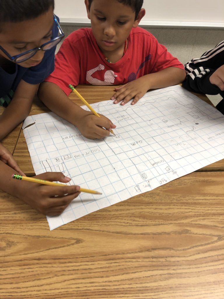 Miss_MMunoz's tweet image. Students conferencing about how to plan out their Community Parks. @StehlikStallion @STARS_902 @AldineSTEM #AISDSUMMERCAMP #CampStehlik #ExploreLearnShare