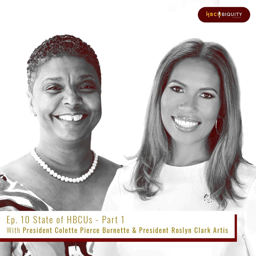 HbcUbiquity's tweet photo. “I don’t compete with another HBCU unless we are talking sports” 
Couldn't have said it better. 

We speak with @BenedictEDU president, Dr. Roslyn Clark Artis, and @HustonTillotson president, Dr. Colette Pierce Burnette, about #HBCUs. #newepisode
https://t.co/mMvT5SnLkJ https://t.co/SgUWzBP8vr