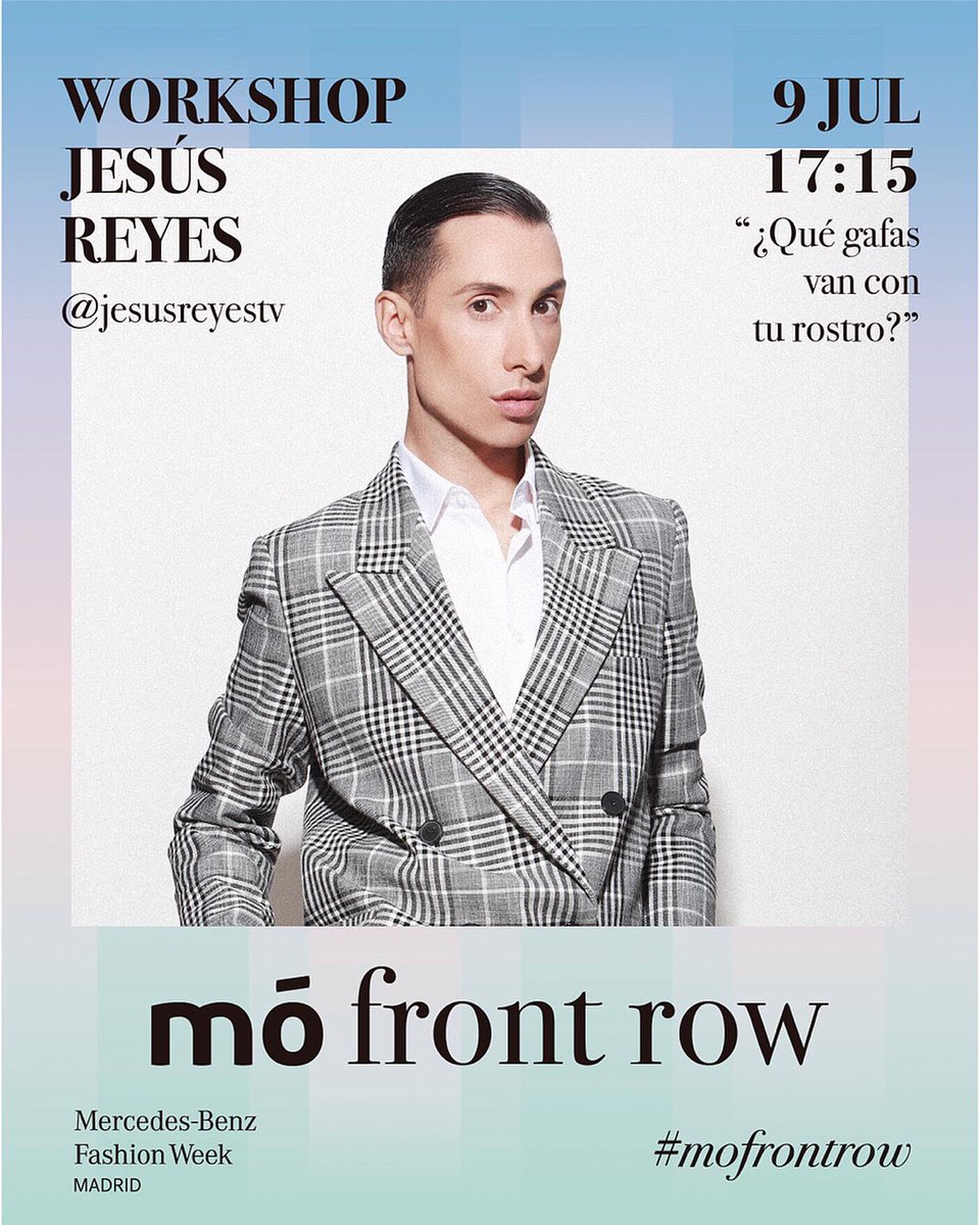 JesusIReyes's tweet photo. Súper #SORTEO en link 👉🏻 https://t.co/7aVFt8Eyj0 @MBFWMadrid @mo_multiopticas #mofrontrow #mó https://t.co/kzb0cXFSDQ