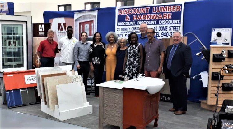 CanadaJamaica's tweet photo. Successful partnership with Jamaica Build Expo and Conference 2019. We welcomed Canadian exhibitors showcasing products & services at the Event: Benchmark Fabricators @TCS_SDC @buildexpoja @ONBCanada @ThermalWoodCan @atlanticwin83 @GoldrayGlass @Elite_Trimworks @EuroshieldRoof https://t.co/GfDbQymi3j