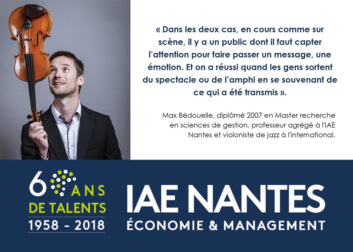 IAEnantes's tweet photo. Le 3ème numéro de la Bulle d'air spécial 60 ans de l'#iaenantes arrive jeudi !
D'ici là, découvrez le dernier témoignage de Max Bedouelle, professeur à l'@IAEnantes et joueur international de violon #60ansTalents #FormerSANSFormater #alumni #creerdulien
https://t.co/FVcALWyfGu https://t.co/PQ7DhwtKPq