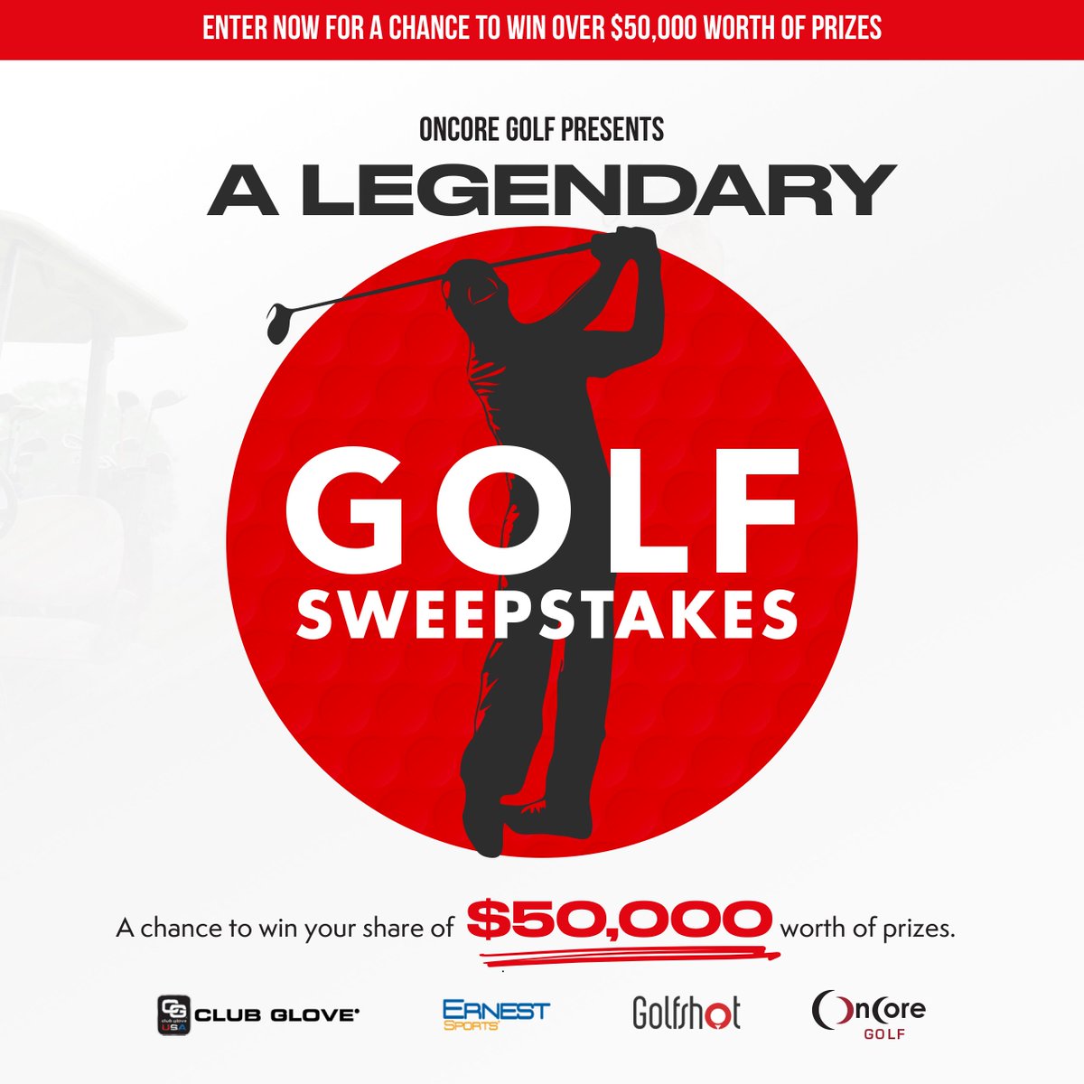 OnCoreGolf's tweet photo. 🚨🚨LEGENDARY GIVEAWAY🚨🚨
We are giving away over $50,000 worth of prizes such as golf trips with legendary golfers Al Gieberger and Gary Player, Launch monitors, golf packages, and more. Sign up on our website at https://t.co/Z6OCDvuJMV 
.
.
.
#legendarysweepstakes  #oncoregolf https://t.co/a1KWZZLSck