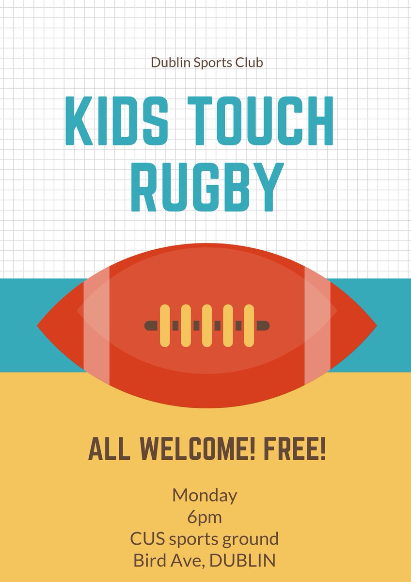 tarnross's tweet photo. Great touch rugby session last night for the kids. Free and running over the summer! Bring the kids down for a go @touchireland @IrishRugby https://t.co/oy5kX50VeV
