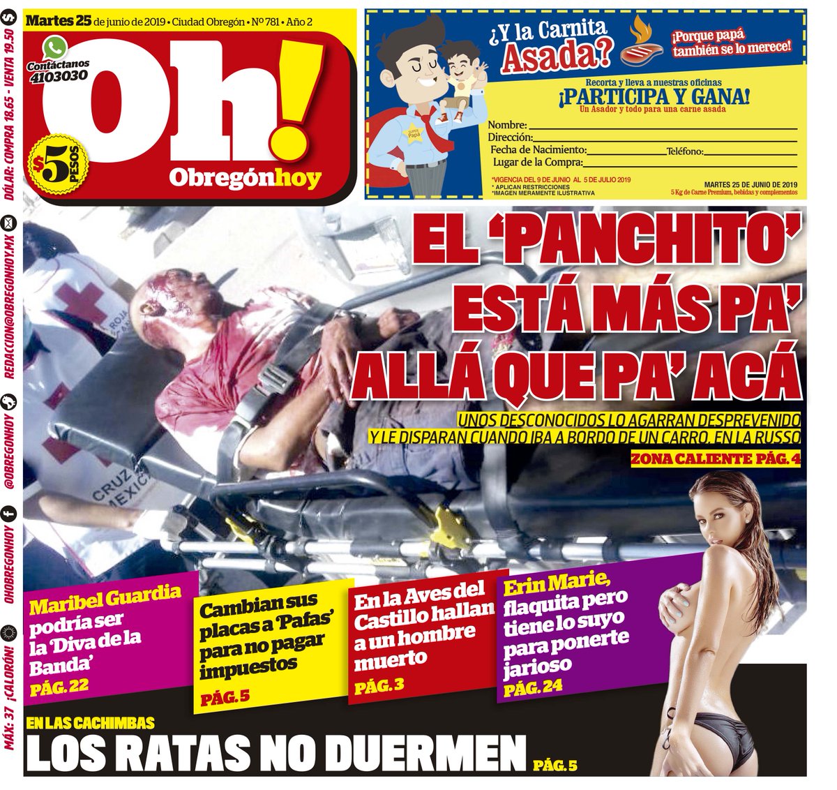 ObregonHoy's tweet photo. Buenos días! #FelizMartes despierte bien informado con su periódico favorito Oh!! 📰☕ https://t.co/jS9TG7Bg2Y