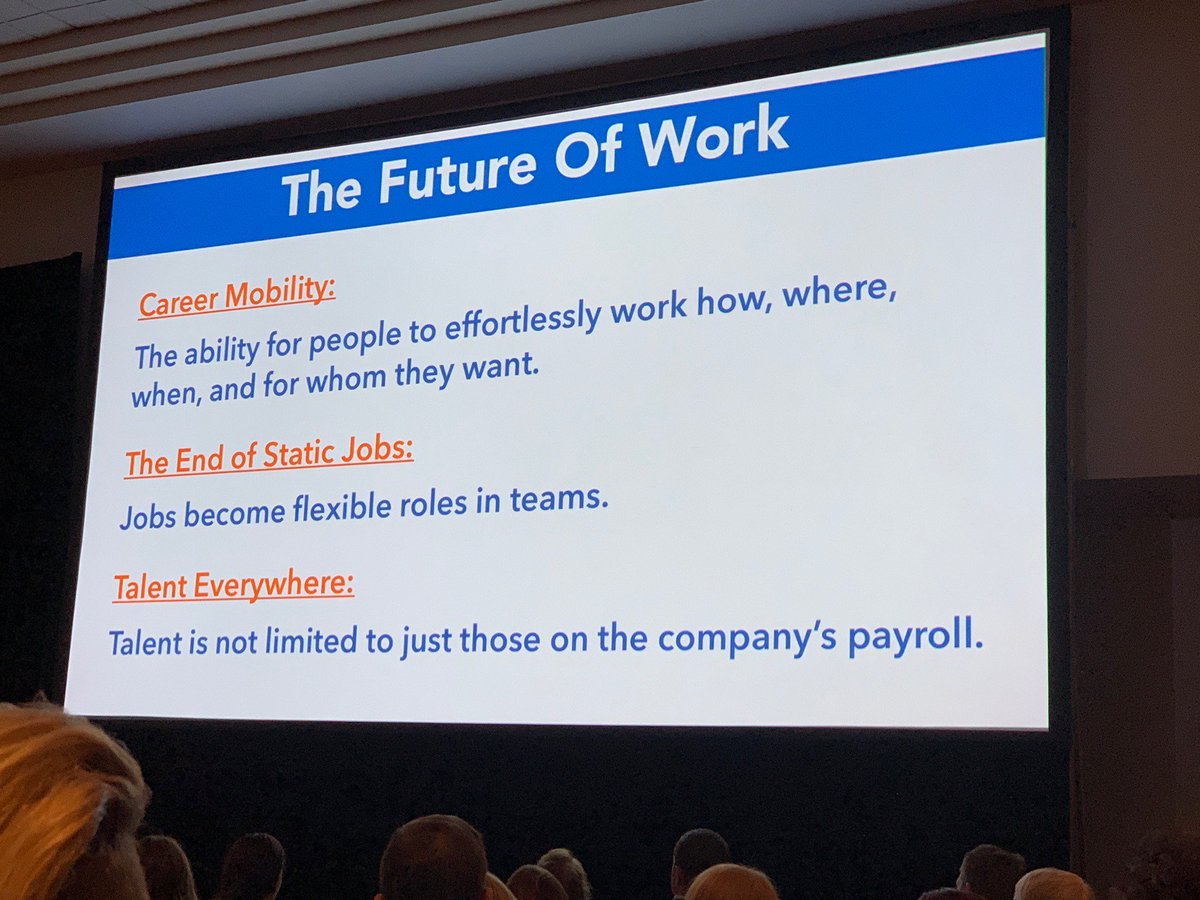 Netchex's tweet image. What a great session at #SHRM19 with @JenniferMcClure. Leaders are in need of HR experts to help solve issues, so instead of saying “we can’t do that here,” we need to ask “how can we do that here?” #Netchex

bit.ly/2Xw9vge