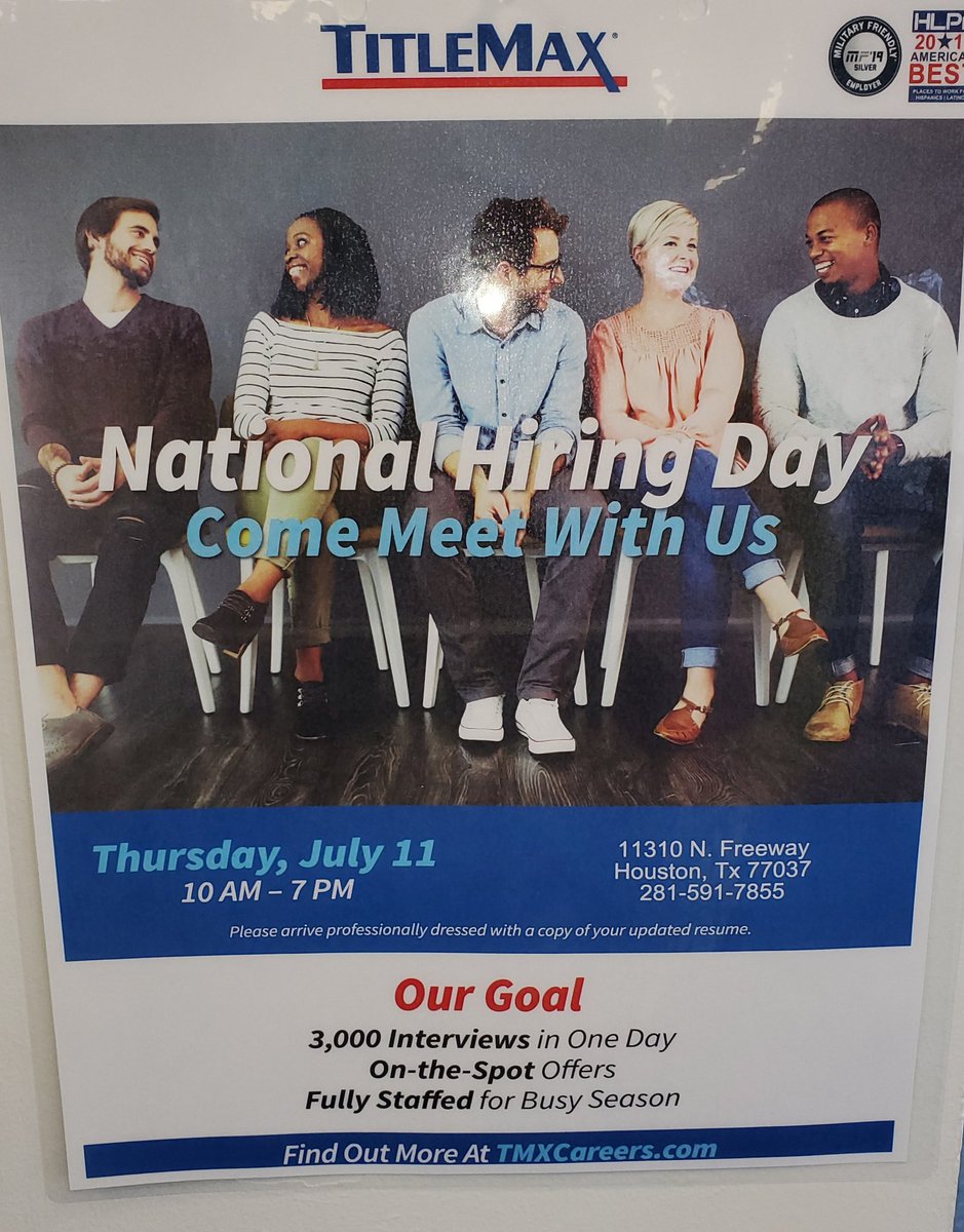 Come join us for a career change!