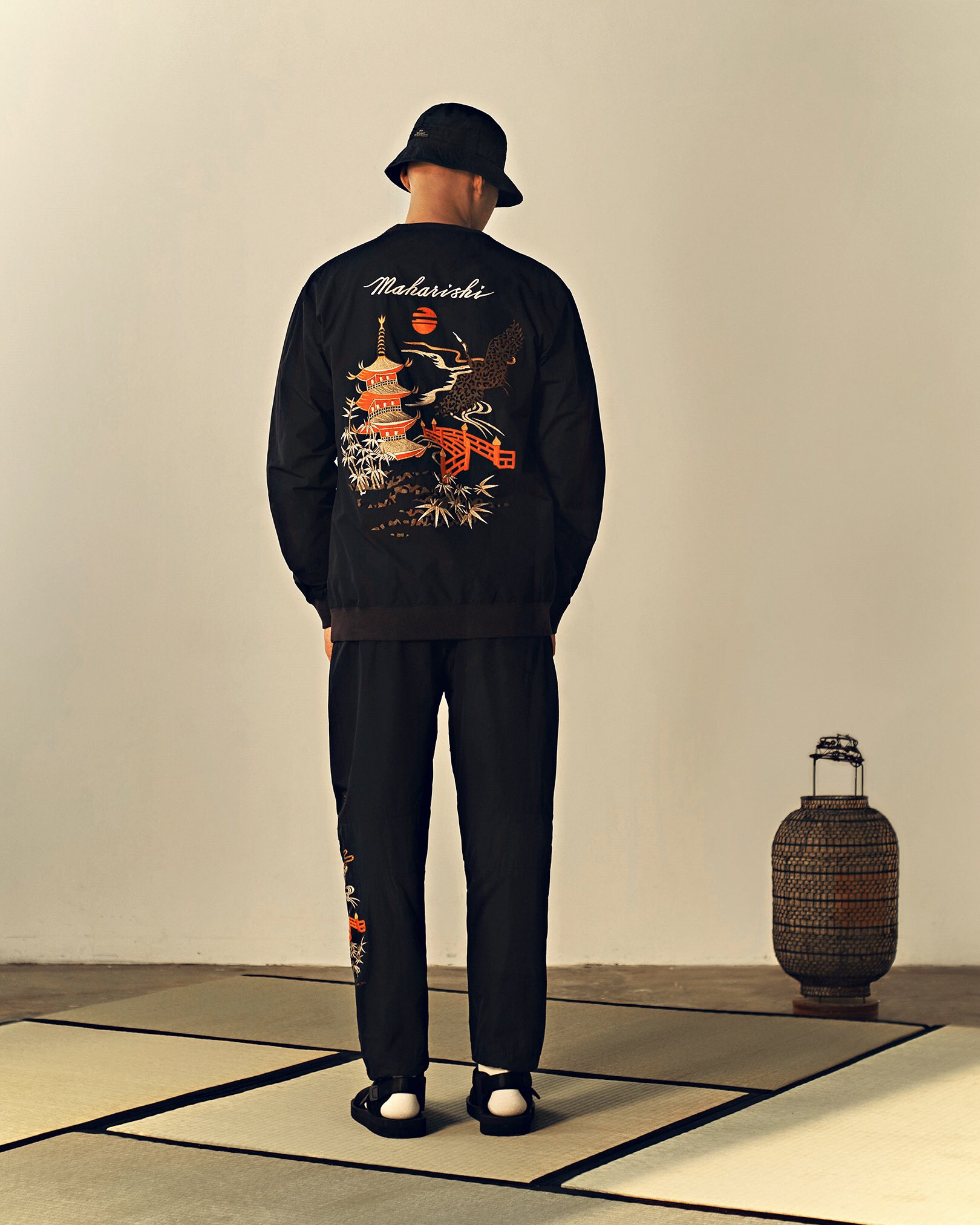 Maharishi woven best sale track pants
