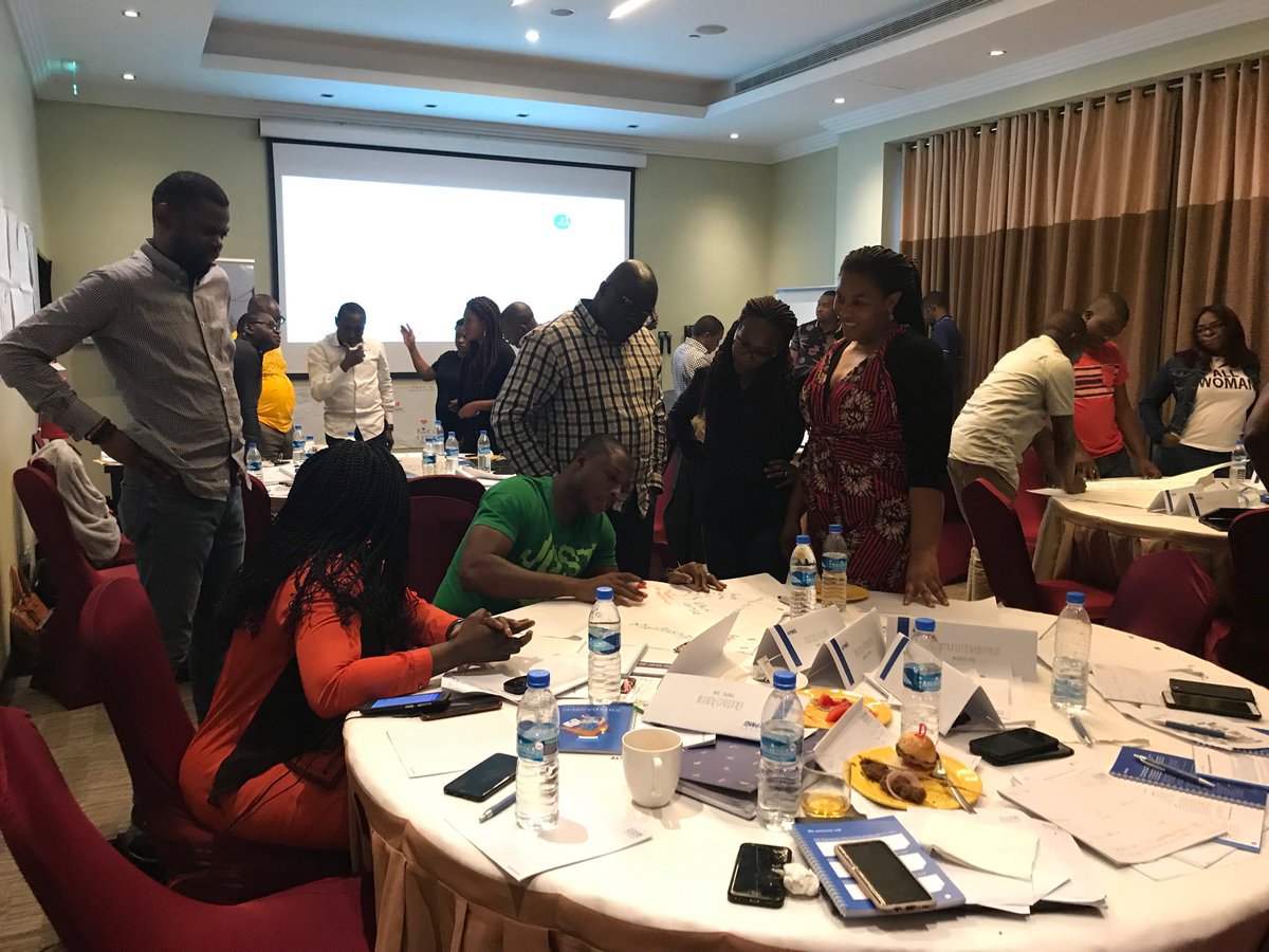 KPMG_EL_prog's tweet photo. Time to Ideate after a quick energiser!  #NigeriaELP #DT https://t.co/DBsxSn6V6j