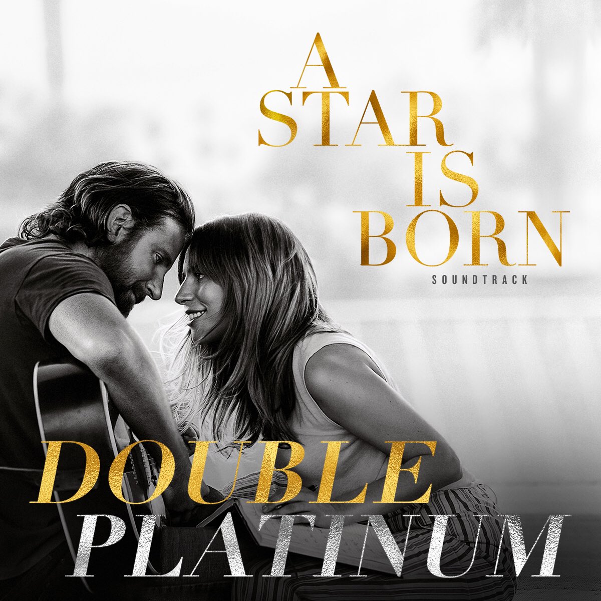 Thank you to all the fans for making the #AStarIsBorn soundtrack Double Platinum, and the #1 selling album in the US!