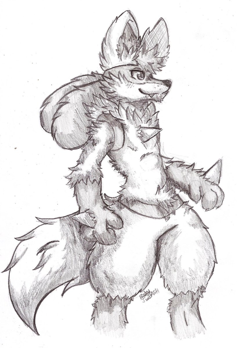 Roku Jun Lucario Pokemon ルカリオ Traditionalart Sketch Proud Pup